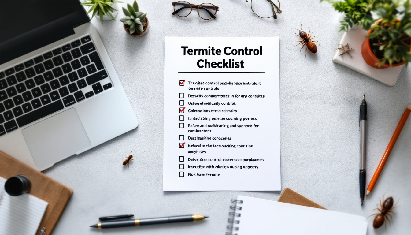 “Termite Control Checklist”